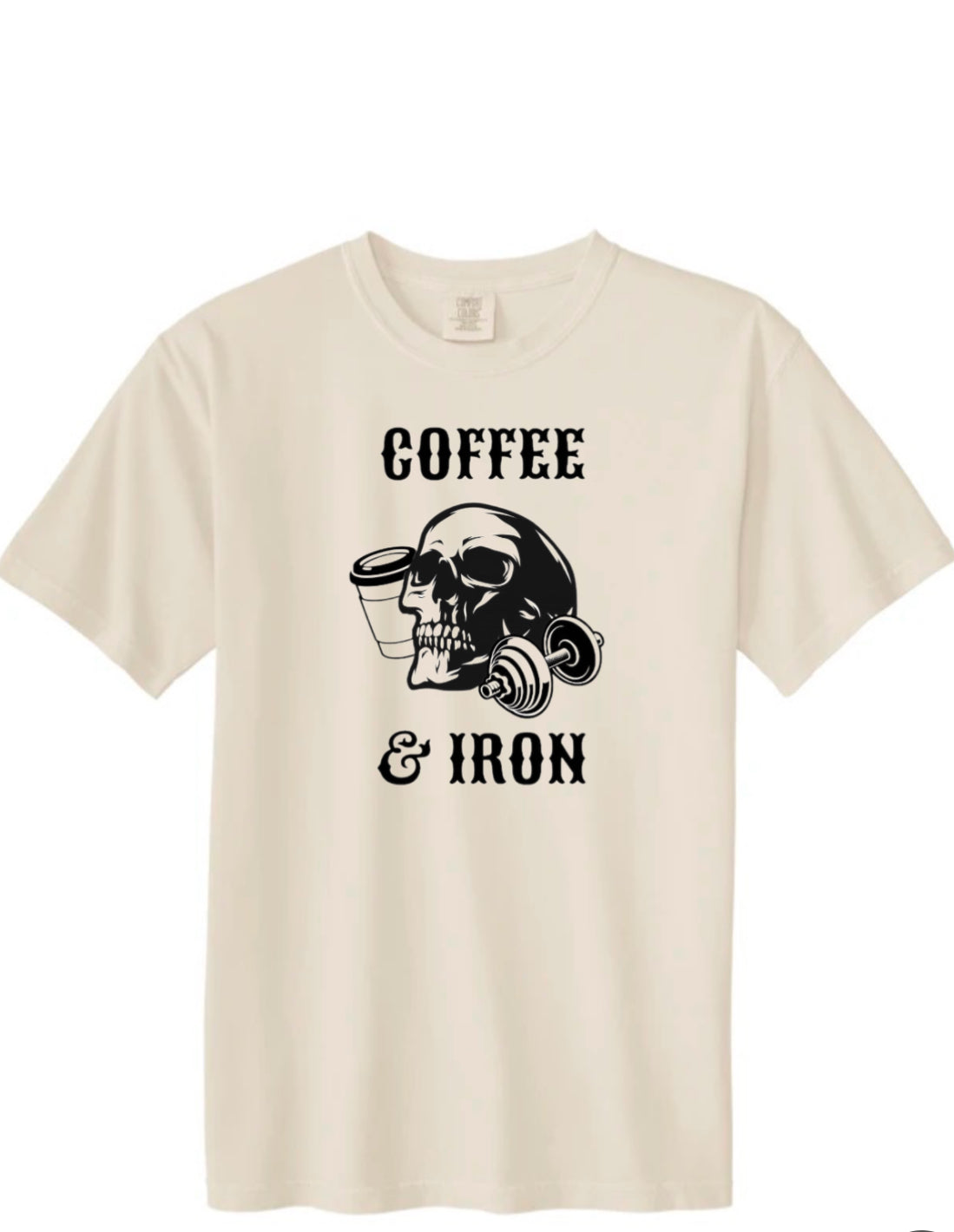 Oversized "Coffee & Iron" T-shirt