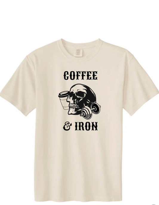 Oversized "Coffee & Iron" T-shirt